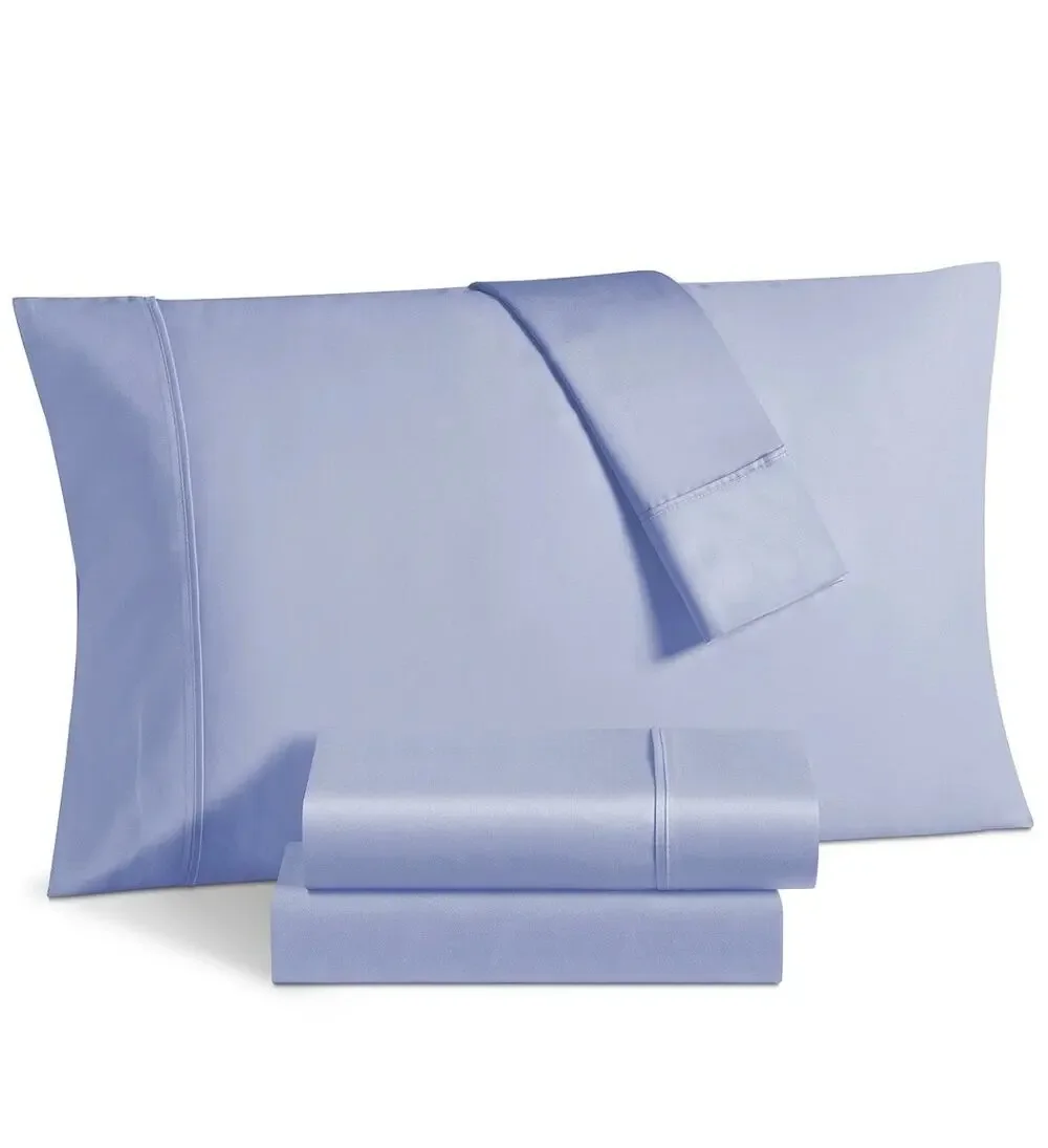 Fairfield Square Whitney 1000 Thread Count Luxury Sateen King Sheet Set Blue NWT